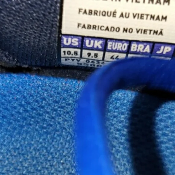 Mizuno Wave Enforce Tour OC Blue Leather Athletic Running Sneaker Shoe Men 10.5 - Picture 5 of 8